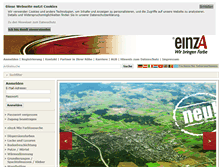 Tablet Screenshot of einza.com